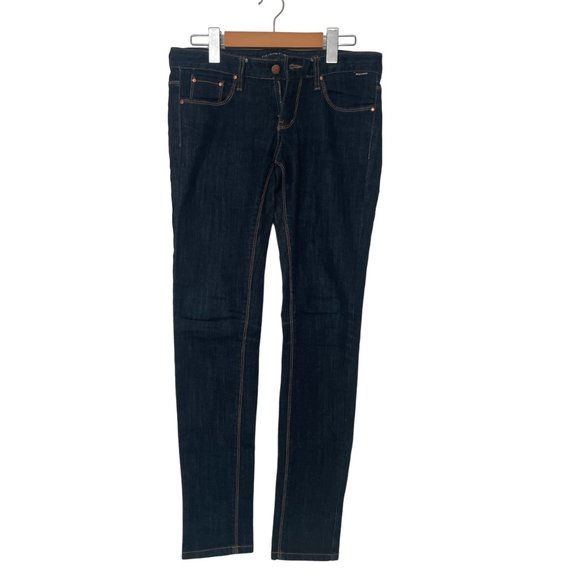 Dark Blue Stretchy Skinny Denim Jeans - Picture 1 of 6